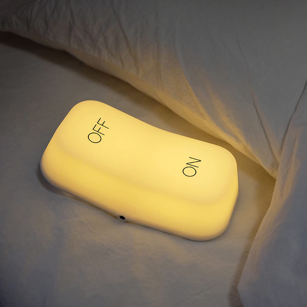 Luz Noche LED Lámpara Noche Para Guardería Touch Inalámbrico Baby Snooze Light, Lámpara De Ayuda Para Dormir, Luz Bebé, Lámpara Cabecera Dormitorio Infantil USB Recargabl,Warm light