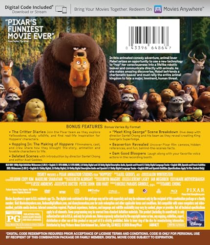 Image of Hoppers - BD /DVD Combo + Digital
