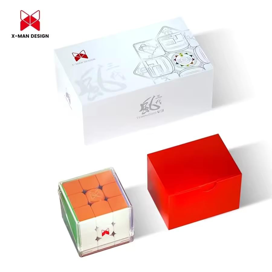 Logica Giochi - X-Man Tornado V4 Pioneer - Speedcubing - 3x3 MagLev UV - Per Appassionati e Professionisti