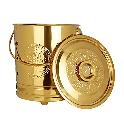 Verbrennungsofen, tragbarer brennender Eimer mit Griff, Hinterhof- Müllverbrennung, Heizofen im Freien, kann zum Verbrennen von Blättern, Ästen und Altpapier verwendet Werden