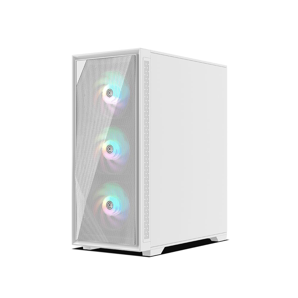 Circle Furious Mesh Gaming Case - White ARGB -4 Circle Furious Mesh Gaming Case - White ARGB -4