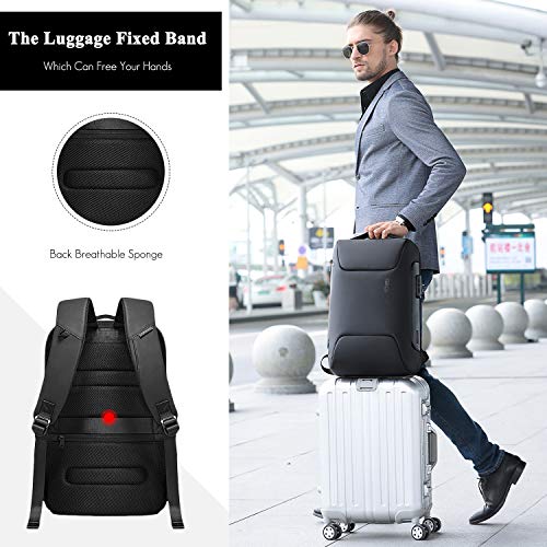 Laptop Backpack Business Anti-Theft Daypacks Travel Large Backpack with USB Charging Port Waterproof Computer Bag for Women & Men Fits 15.6 Inch Notebook Black3