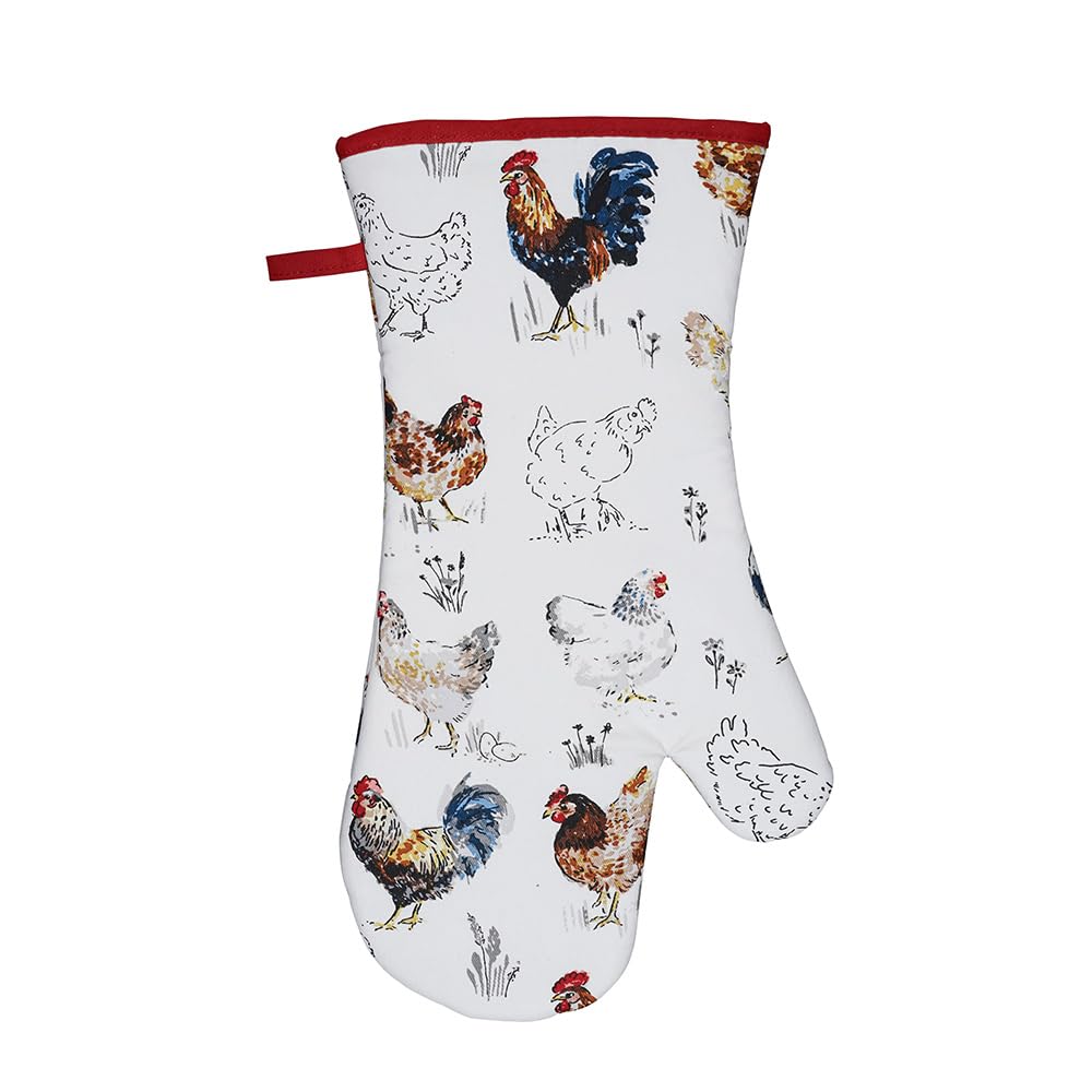 Ulster Weavers Farm Birds Animal Print  Gauntlet Oven Glove from B&Q