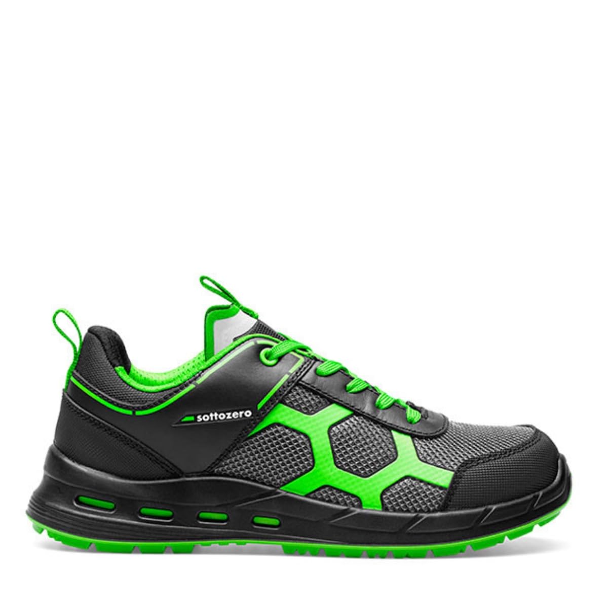 Sottozero Work SOCIM UFO S1PS ESD Scarpa Bassa Antinfortunistica da Lavoro Antiperforazione, Uomo/​Donna (Verde, Sistema Taglie Calzature EU, Adulto, Numero, Media, 41)