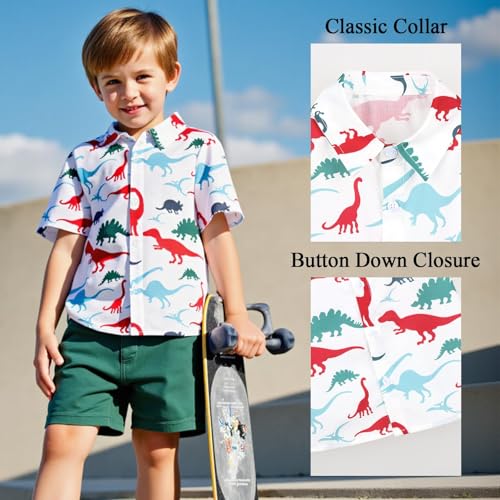 Image of Little Bitty Toddler Boy Clothes Boys Summer Outfits Cotton Short Sleeve T-Shirt & Shorts Set 2-7Yrs