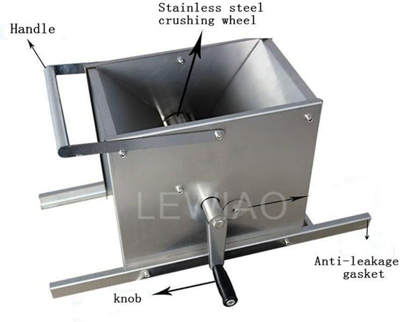 Electric Grape Crusher Destemmer Separator Mulberry Strawberry Cherry Apple Pear Crushing Machine