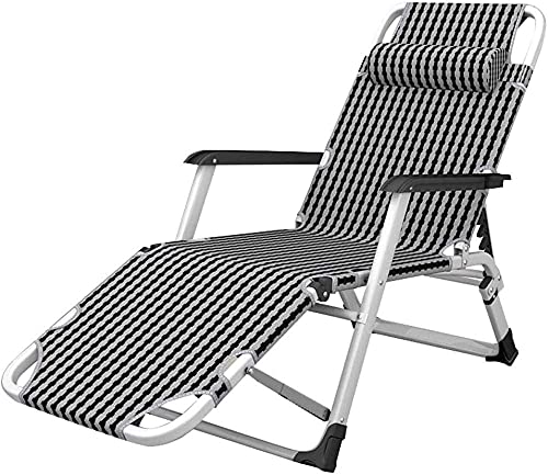 Chaise de jardin inclinable pliante et transat de terrasse confort - 2