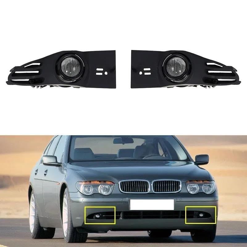 Ajustement parfait antibrouillard avant gauche fissuré pour BMW Série 7 E65 E66 - 2