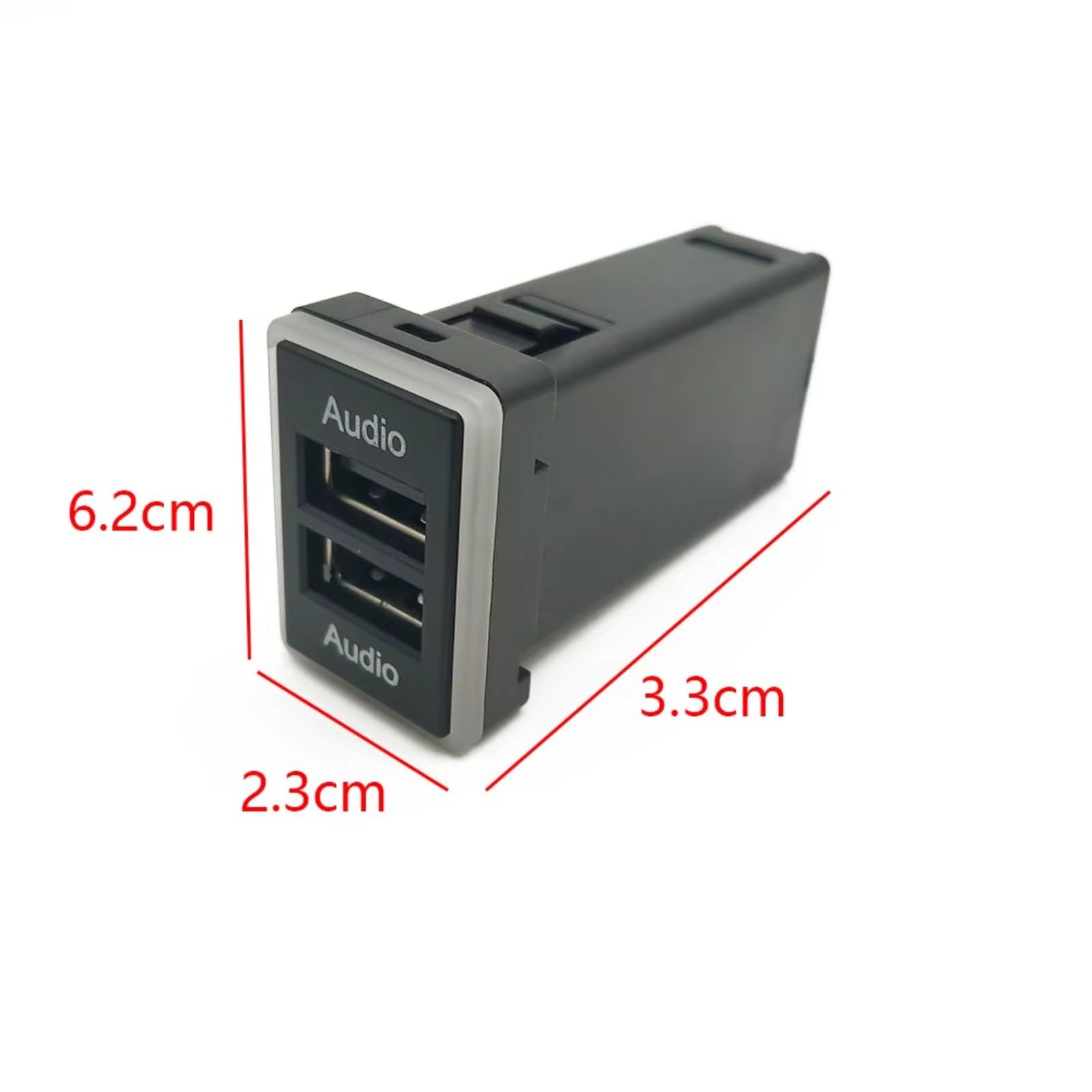 Compatible Avec Toyota Pour Camry Pour Prius Pour Corolla Double Adaptateur Port USB Audio U-Disk Flash Socket 12V 24V Étanche Haute Vitesse Interface USB AUX voiture