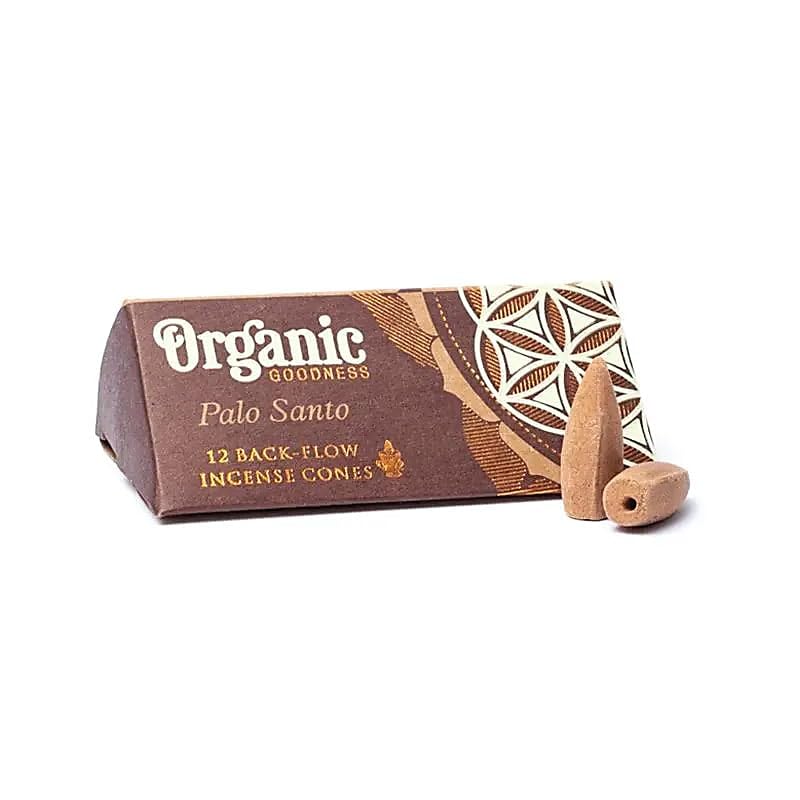 Räucher Set Palo Santo natürliche Rückfluss Räucherkegel - 24g + Kerzenhalter E