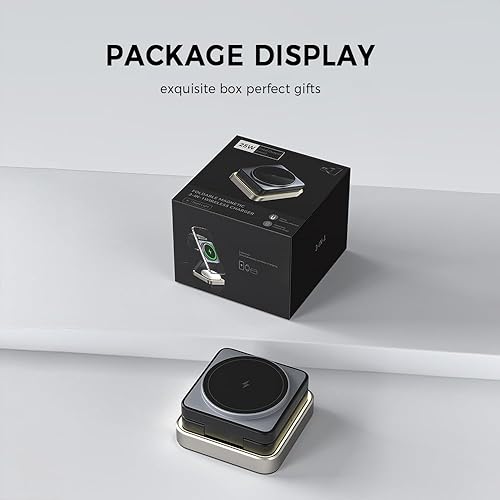 Miniatura 9 de Estación de carga rápida 3 en 1 para iPhone 1716 Pro Max15141312, cargador de teléfono magnético inalámbrico portátil para auriculares de reloj,