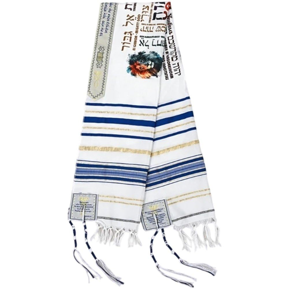 Casiler Men's Style 1 Israel Jewish Prayer Shawl Praying Scarf With Handwoven Tassels Tallit Prayer Israel Yeshua Wraps Shawl For Wo