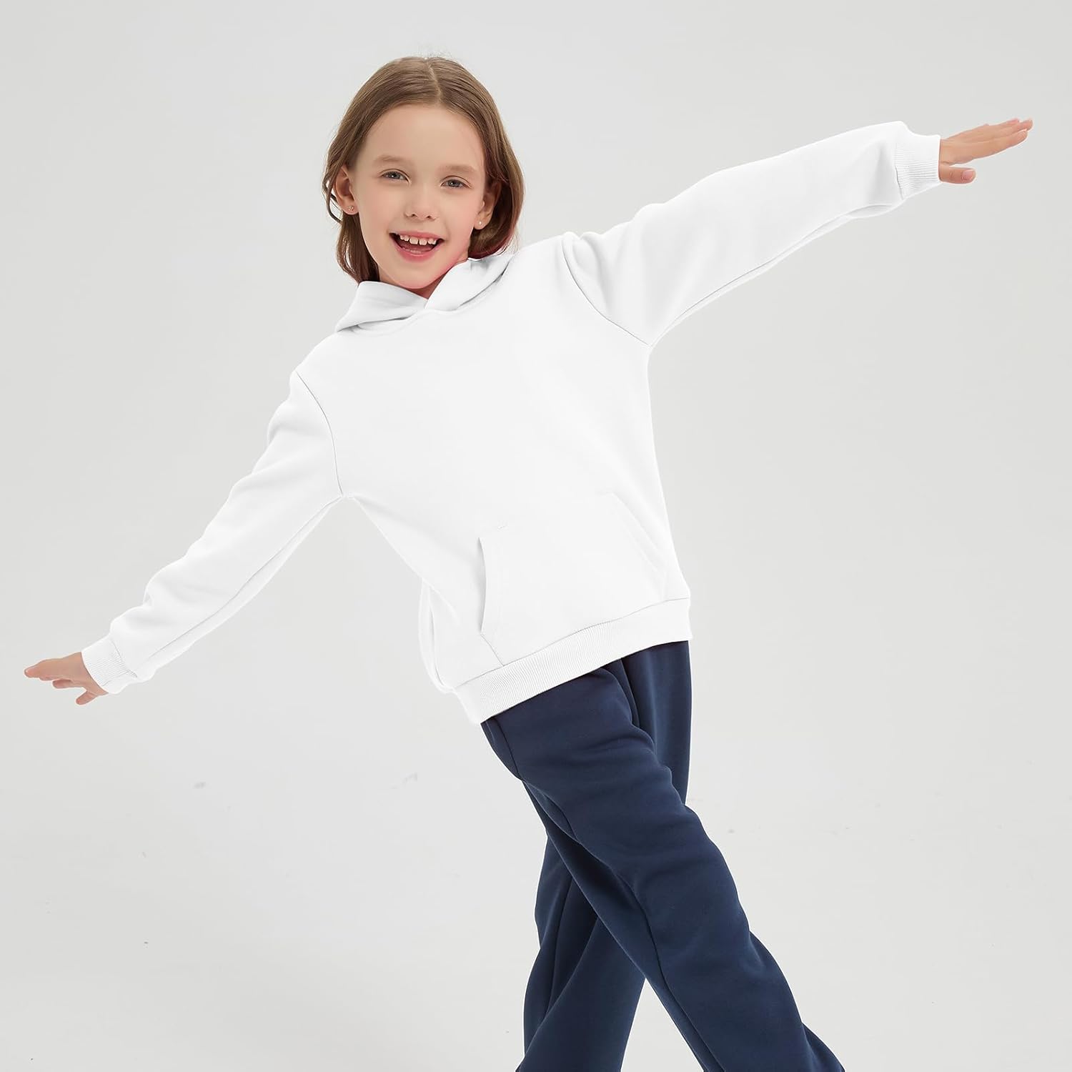 Kids Fleece Hoodie Toddler Pullover Hooded Sweatshirt Casual Long Sleeve Warm Hoodie for Boys and Girls(2-14 Years) - Image 2