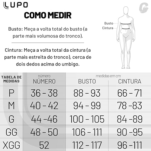 LUPO Top Nadador Alta Sustentação Sport Sem Costura Academia Esportivo Feminino Adulto, Areia, GG