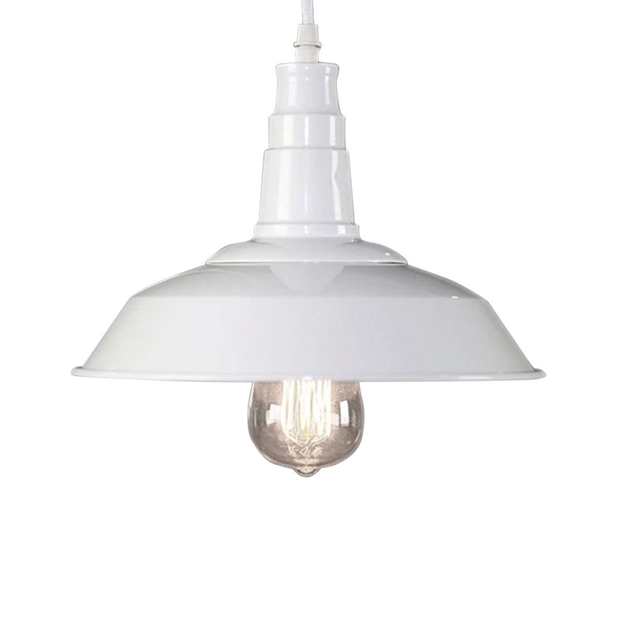 Plafonnier cage de couverture de pot blanc moderne rétro E27 bar - 8