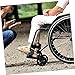 NOLITOY Flexible Wheelchair Front Wheel Replacement Wear-Resistant Wheelchair Part Easy Install