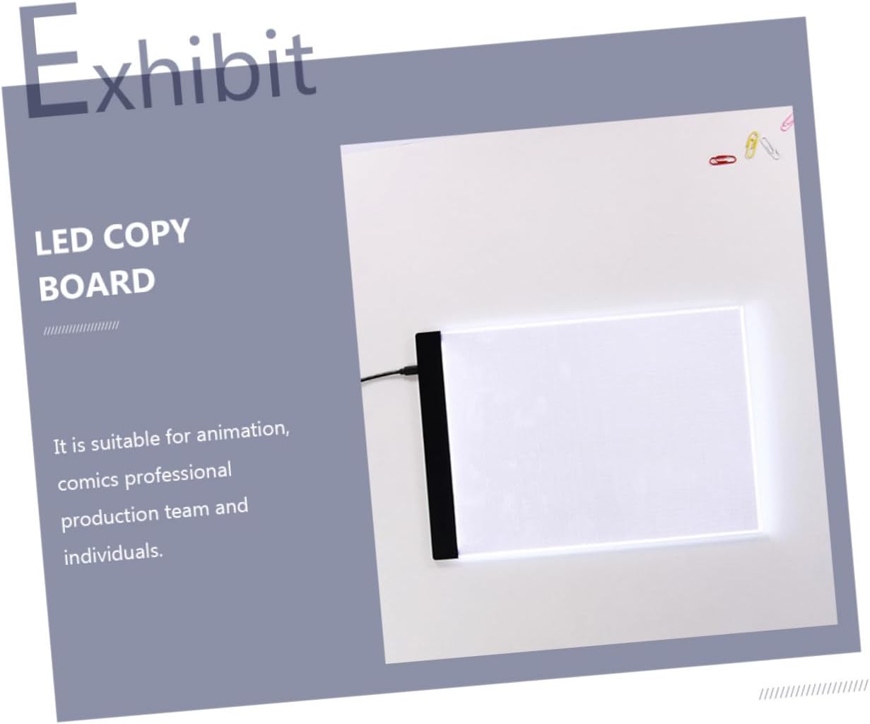 DEARMAMY Portable LED Tracing Light Box USB Powered Drawing Board Copy Pad for Artists Sketching Painting with Brightness and High Transmittance
