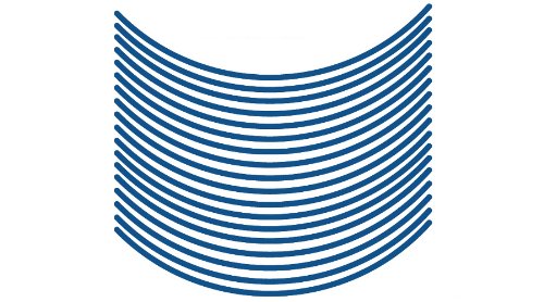 エムディーエフ リムストライプ ソリッドタイプ キャンディーブルー 4mm幅 12インチ RIM-4M-CB-12N