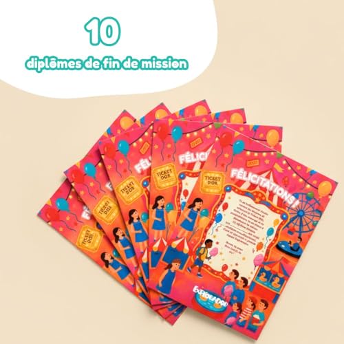Jeu Éducatif 9-11 Ans Rompre l'Ennui Escape Game Ticket d'or - 6