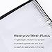 Opret 19x25 inch Art Portfolio Bags, Artwork Storage Case with Handle and Zipper Vinly Mesh Folder Organizers for Bulletin Boards, Scrapbooks, Keepsake and Poster Storage