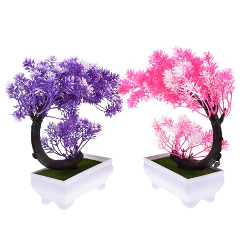LAPYAPPE 2個 人工盆栽 インテリア装飾 ?真荷花鉢植え 室内用 家 オフィス カフェ向け デスク 窓辺の彩り 豊かさと幸運を象徴