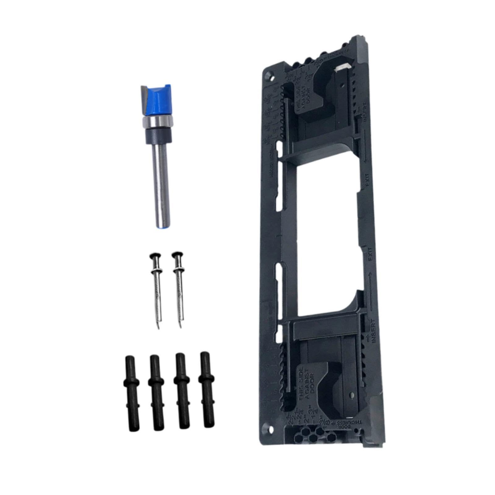 Mortaiseuse pour charnières de porte kit portable noir d'installation facile