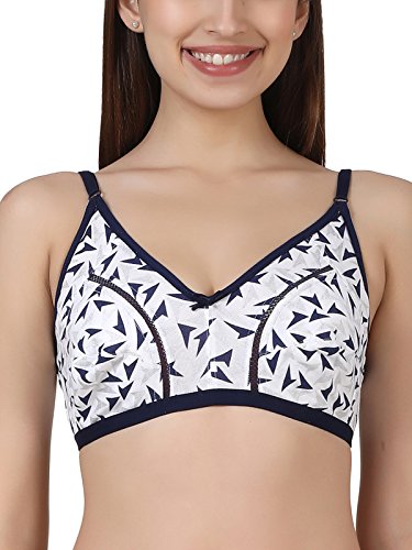 Image of Clovia Women's Cotton Non-Padded Non-Wired Printed Full Cup Bra