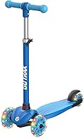 GOTRAX KS1 Kids 3-Wheel Kick Scooter with LED Light-Up Wheels, Adjustable Handlebars, Lean-to-Steer for Ages 2-8, 110 lbs Max