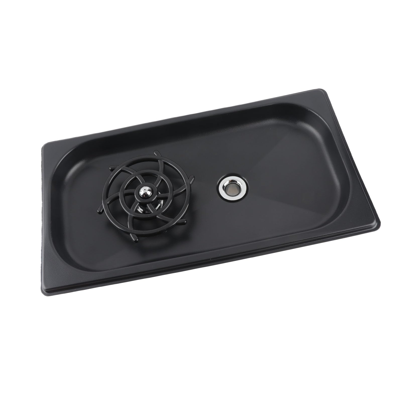 AUNMAS Kannenreiniger, 360 Grad Spülung, Edelstahl, für Spüle (BLACK)