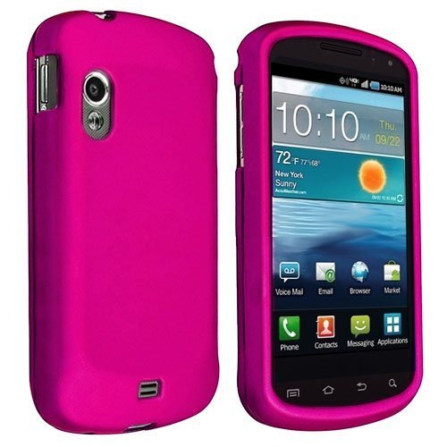 ColorCase Snap-on Rubberized Hard Case Cover for Samsung Stratosphere i405-Hot Pink
