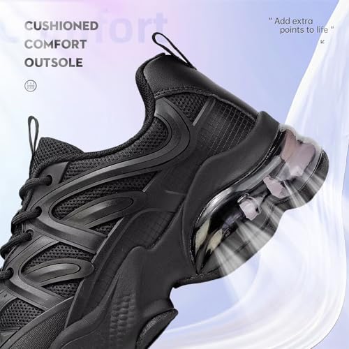 Image of Womens Walking Running Shoes Air Cushion Tennis Sneakers Fashion Breathable Basketball Sport Gym Fitness Cross Trainers