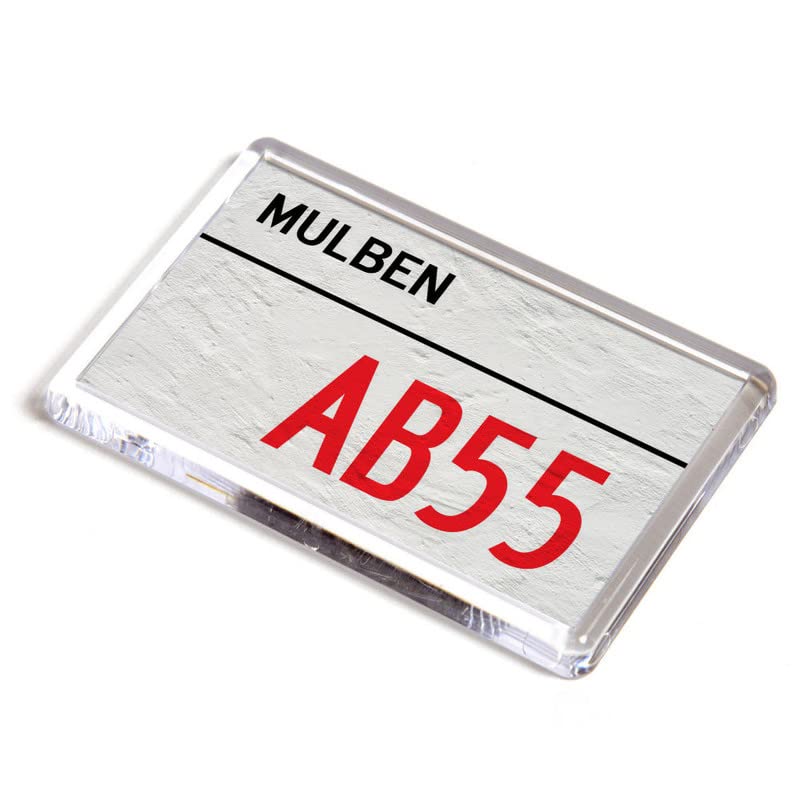 FRIDGE MAGNET - Mulben AB55 - UK Postcode