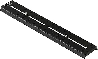 Haoge HQR-MS300 300mm Rapid Connect Long Sliding QR Quick Release Plate for Benro S2 S4 S6 S7 S8 BV4 BV6 BV8 BV10 for Sirui VH-10 VH-10X VH-15 VH-90 BCH-10 BCH-20 Manfrotto Tripod Fluid Video Head