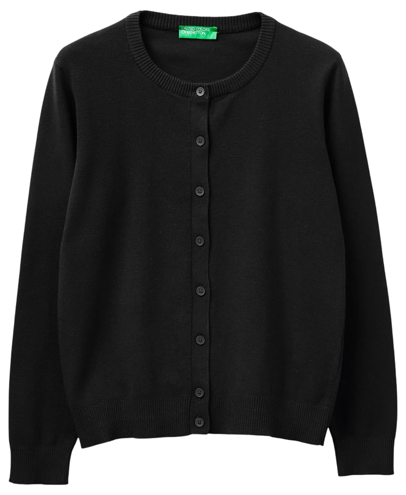 United Colors of Benetton Maglia Coreana M/L 1c19d502p Maglione Cardigan Donna (Pacco da 1)