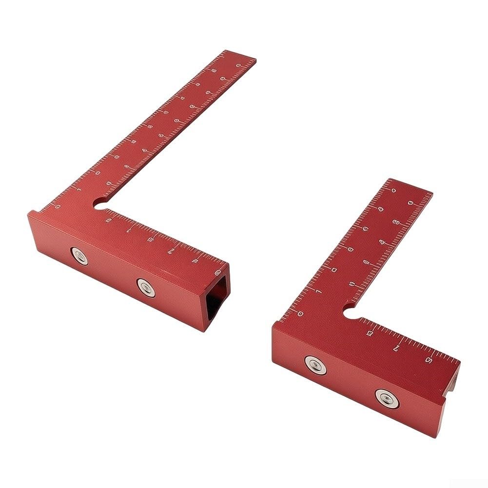 Escuadra Magnética de Aluminio, Base Antideslizante, 100mm