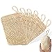6 Pezzi Luffa Spugna, Spugna Esfoliante, Luffa Naturale per La Cura del Corpo e La Rimozione Della Pelle Mort per Fare il Bagno, Lavare i Piatti, Pulire la Cucina immagine