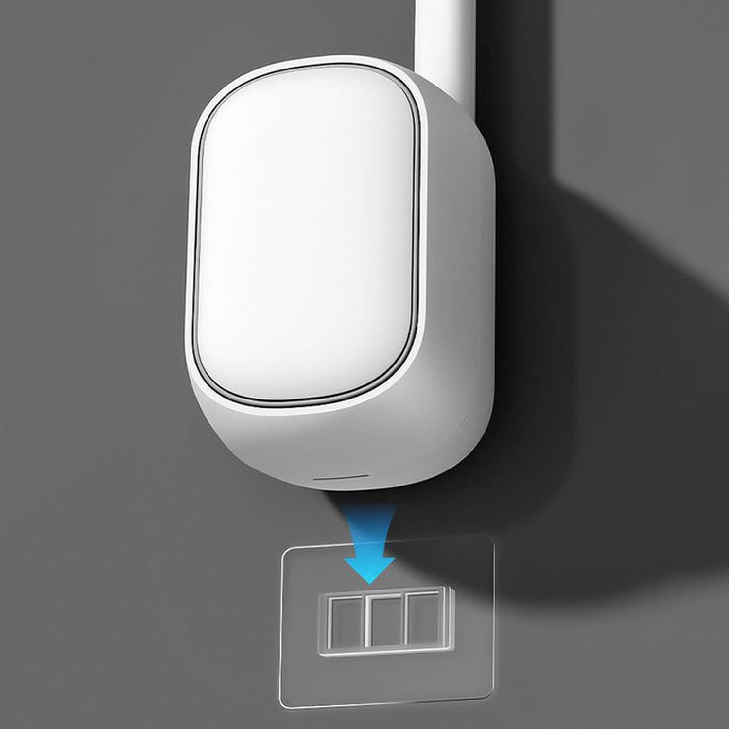WC Borstel met Houder - Toiletborstel - Geschikt voor de Muur - Siliconen - Vrijstaand