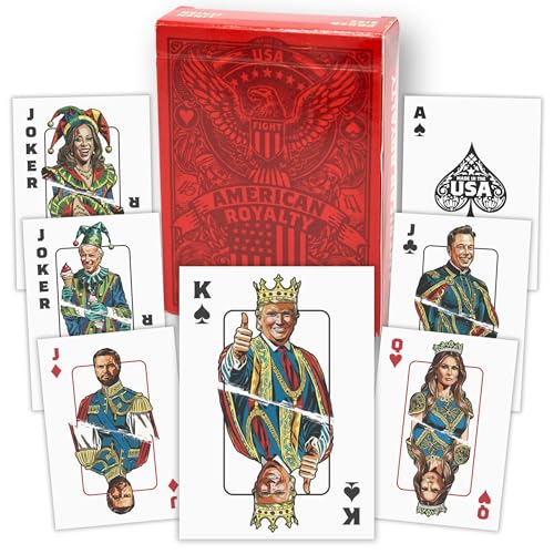 American Royalty Made in USA Trump Playing Cards - Casino Grade Cardstock with Linen Finish - Poker Size