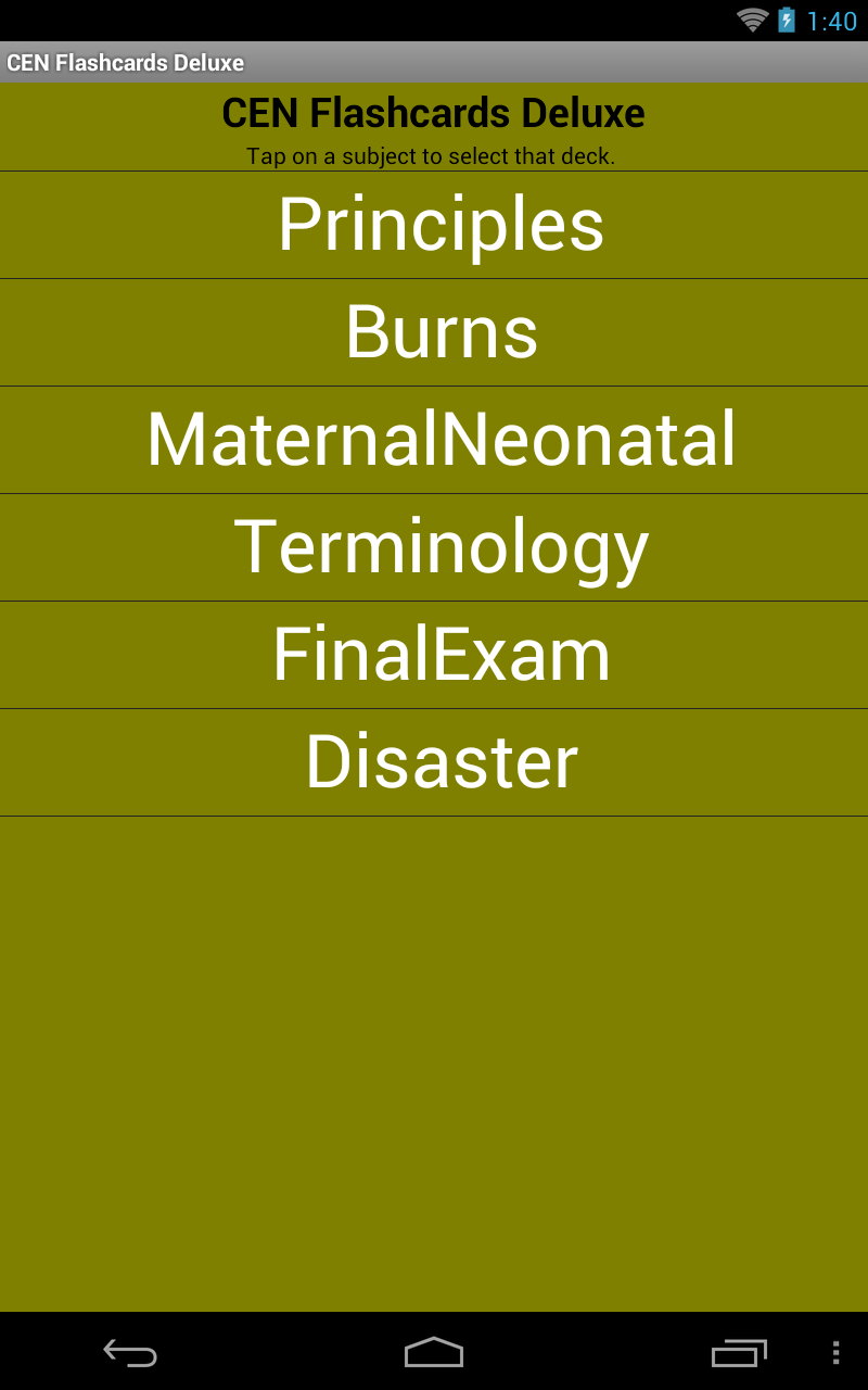 CEN Flashcards Deluxe App on Amazon Appstore