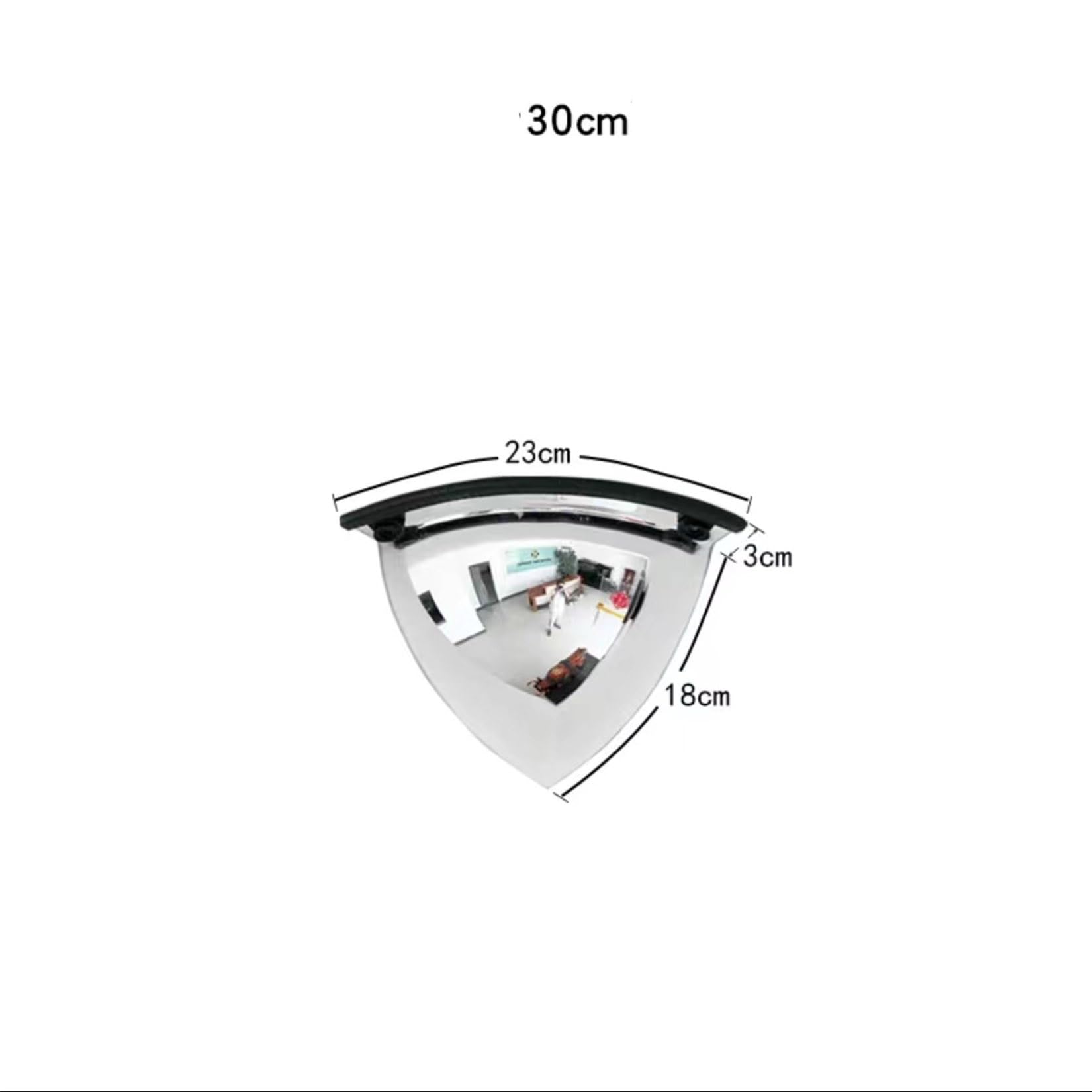 Miroir Sphérique, Miroir De Sécurité Intérieur, Miroir De Garage À Vue Large, Miroir Sphérique Acrylique, Miroir De Surveillance De Supermarché (Miroir Sphérique 1/8, Angle De Vision De 90 Degrés) (