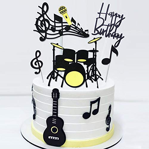 Keoysek SHM-136 Musical Instruments Theme Cake Topper cover
