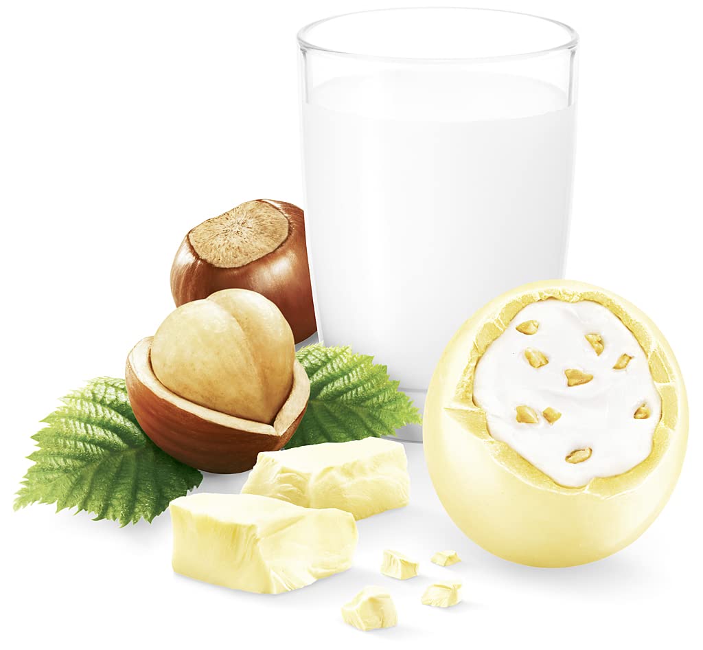 Kinder Schoko-Bons White Czekoladki z Białą Czekoladą i Nadzieniem Mleczno-Orzechowym, 200g