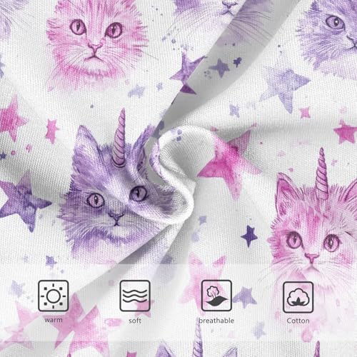 Girls Underwear Soft Cotton Unicorn Cat Star Kids Panties in Sizes 2/3t, 4t, 5t, 6 and 83
