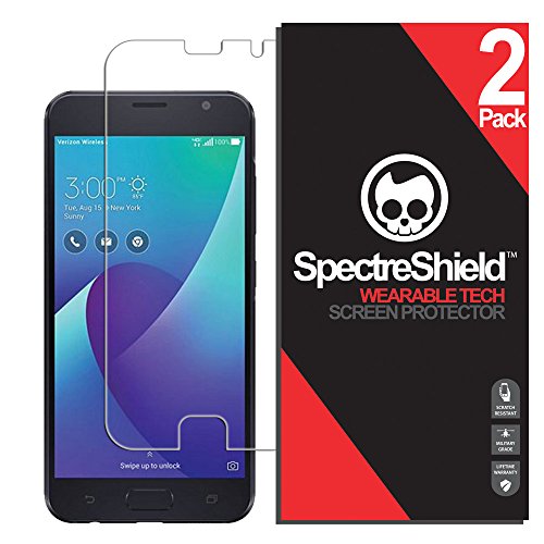 (2-Pack) Spectre Shield Screen Protector for Asus Zenfone V Screen Protector Case Friendly Accessories Flexible Full Coverage Clear TPU Film