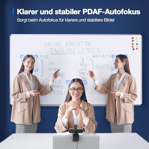 EMEET C960 4K Webcam PC Kamera mit Sony Sensor für Home Office Meeting – Ansicht 3