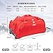 A2B Lightweight Roller Holdall with Wheels - Durable Duffle Bag | Versatile Travel Holdall, Mobile Gym, Sport, Tool, Ice Skate and Cricket Bag | Wheeled Duffel AB005 (Large 30")