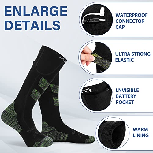 Calze riscaldabili da uomo e donna, 7,4 V, 2600