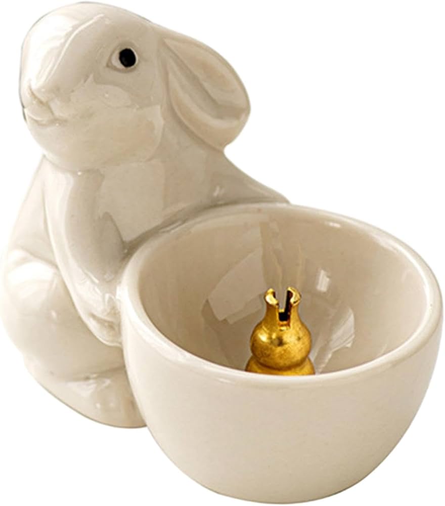Amazon｜Cuticate ウサギのお香立て像、ホームオフィス用香炉