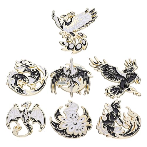 Image of Enamel Pin Set Creative Lovely Brooch Pins Enamel Lapel Pin Lettering Pins Lapel Badge