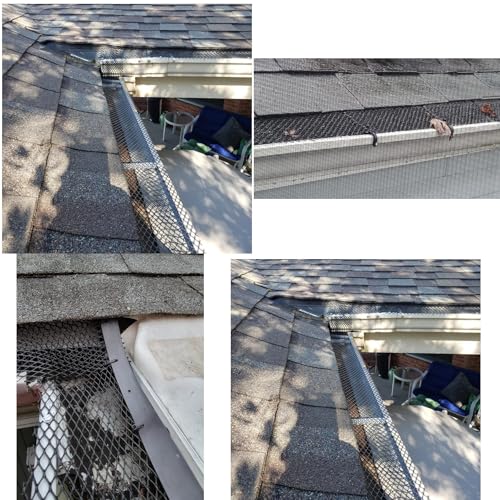 18CMX8M Kunststoff-Dachrinnenschutz, robuster Dachrinnenschutz, Laubschutz für Dachrinnen, Laubfilter (18CMX800CM)